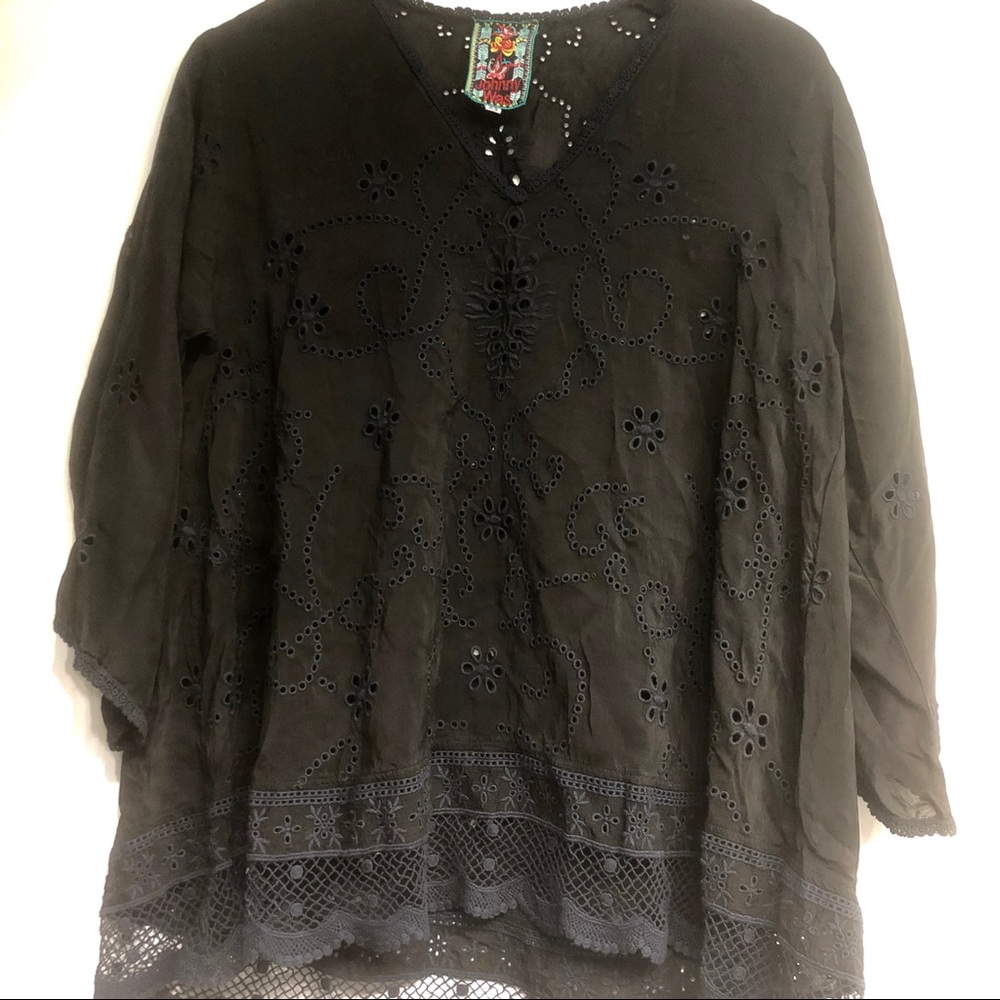 Johnny Was silk blouse